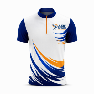 asif sports premium athletic half zip t shirt – breathable performance sportswear