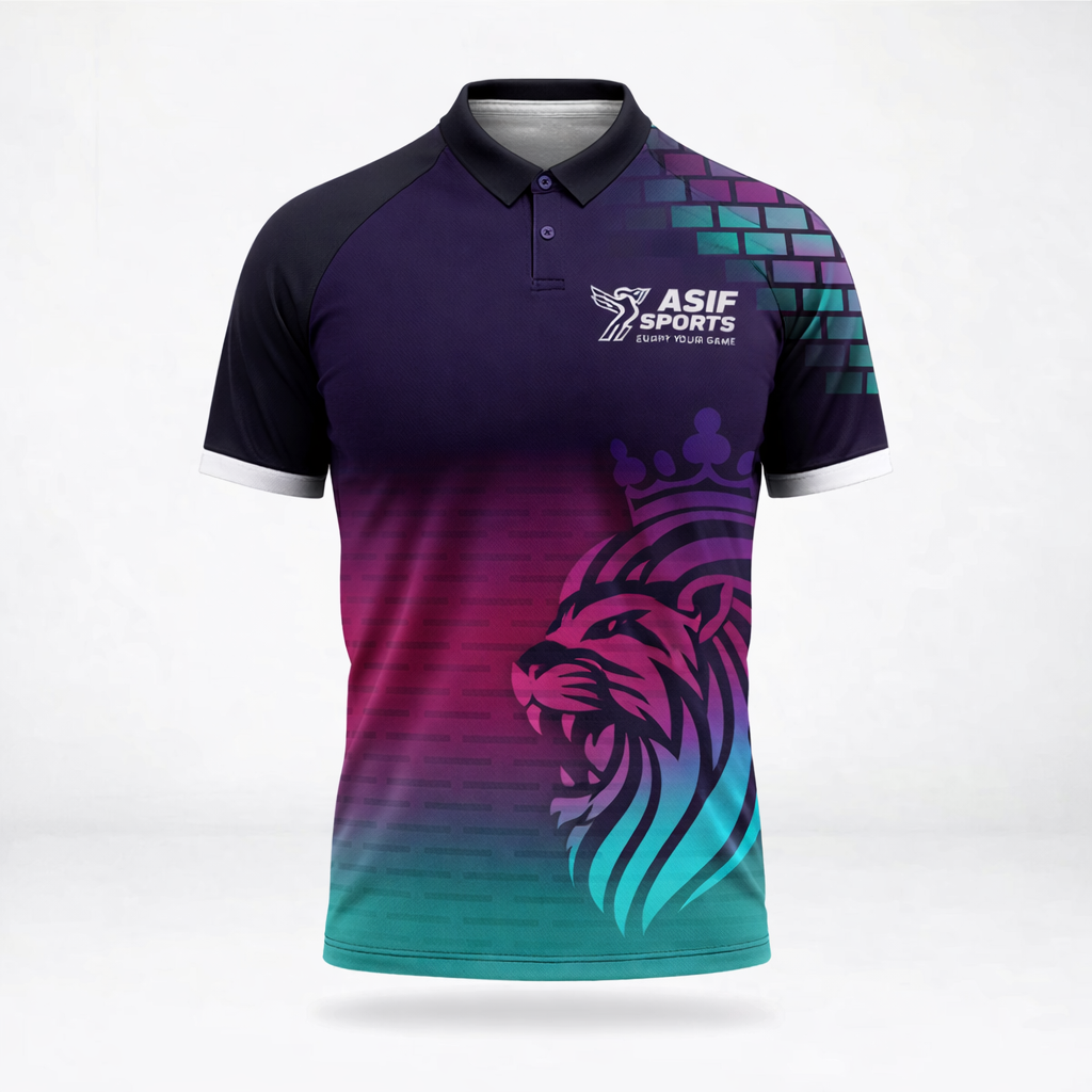 asif sports premium lion graphic performance polo t shirt – breathable athletic sportswear asif sports premium lion graphic performance polo t shirt – breathable athletic sportswear
