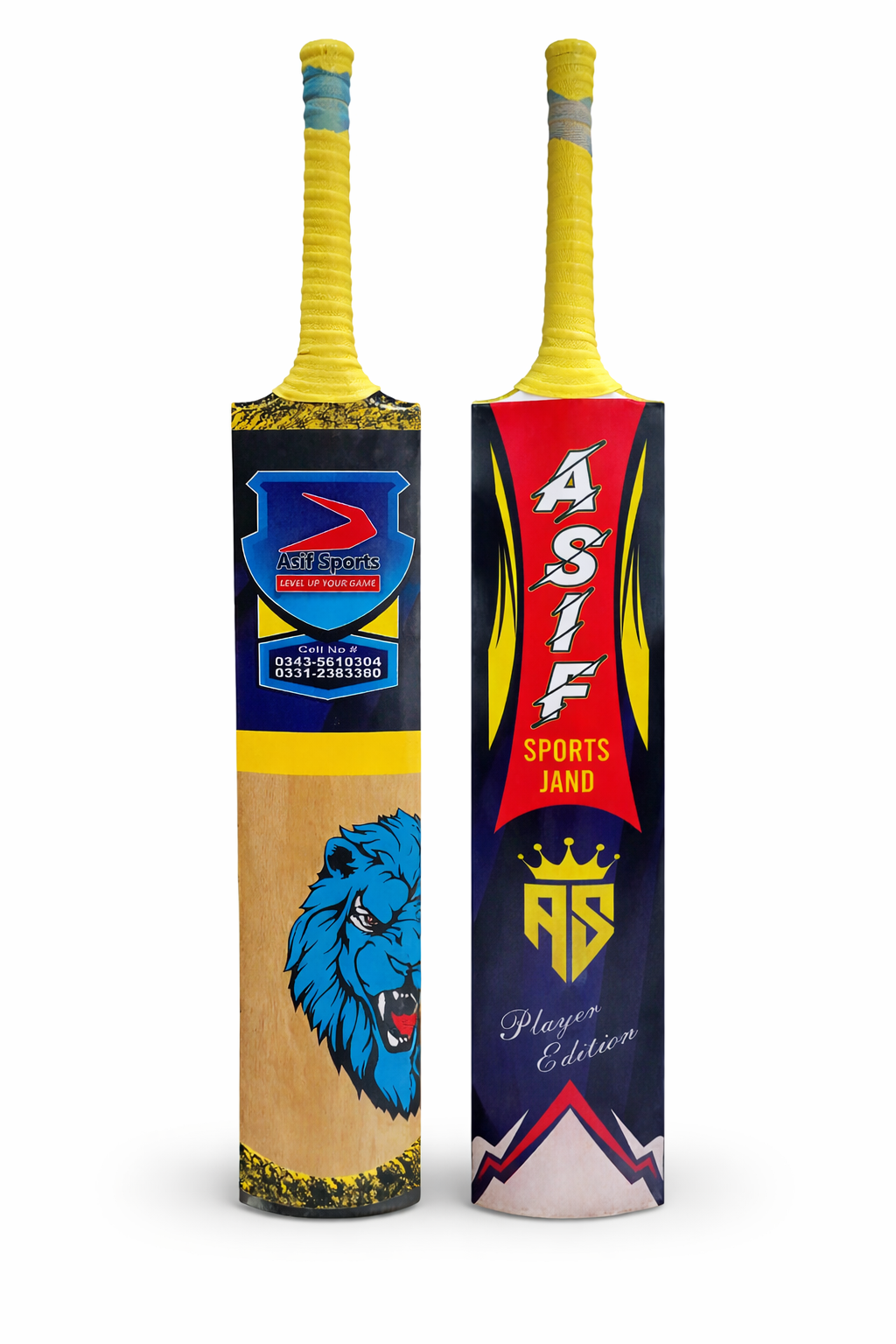 ASIF Sports Players Edition Cricket Bat ASIF Sports Players Edition cricket bat for tape ball and tennis ball cricket in Pakistan