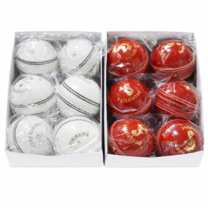ASIF Sports practice cricket ball box set red and white durable training cricket balls