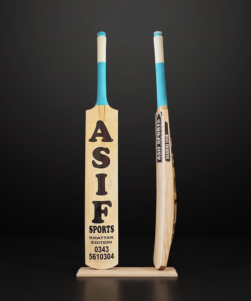 ASIF Sports professional wooden cricket bat for training and matches