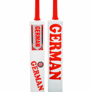 German tape ball cricket bat with red grip handle for street cricket and tennis ball cricket in Pakistan