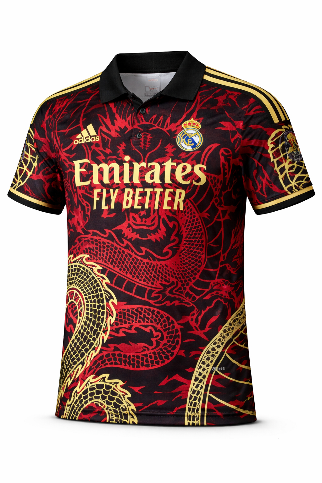 Real Madrid Dragon Jersey Red Black Real Madrid dragon jersey red black special edition football shirt Pakistan