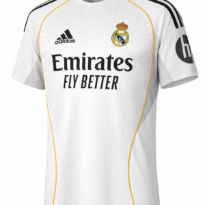 Real Madrid white home jersey football shirt Adidas style Pakistan